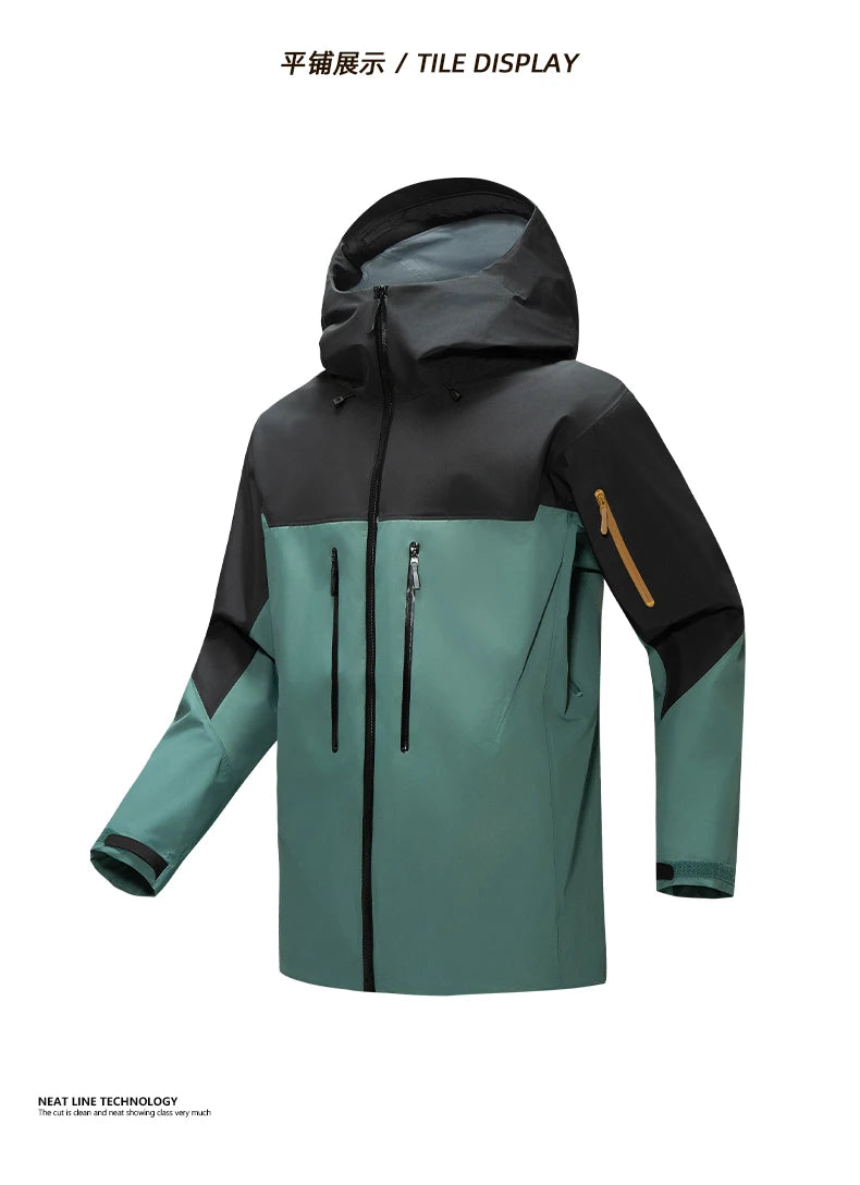 2026 Same as bird home Outdoor Sports Camping Mountaineering Fashion Men's Windproof British Wind Hooded Simple Storm Jacket