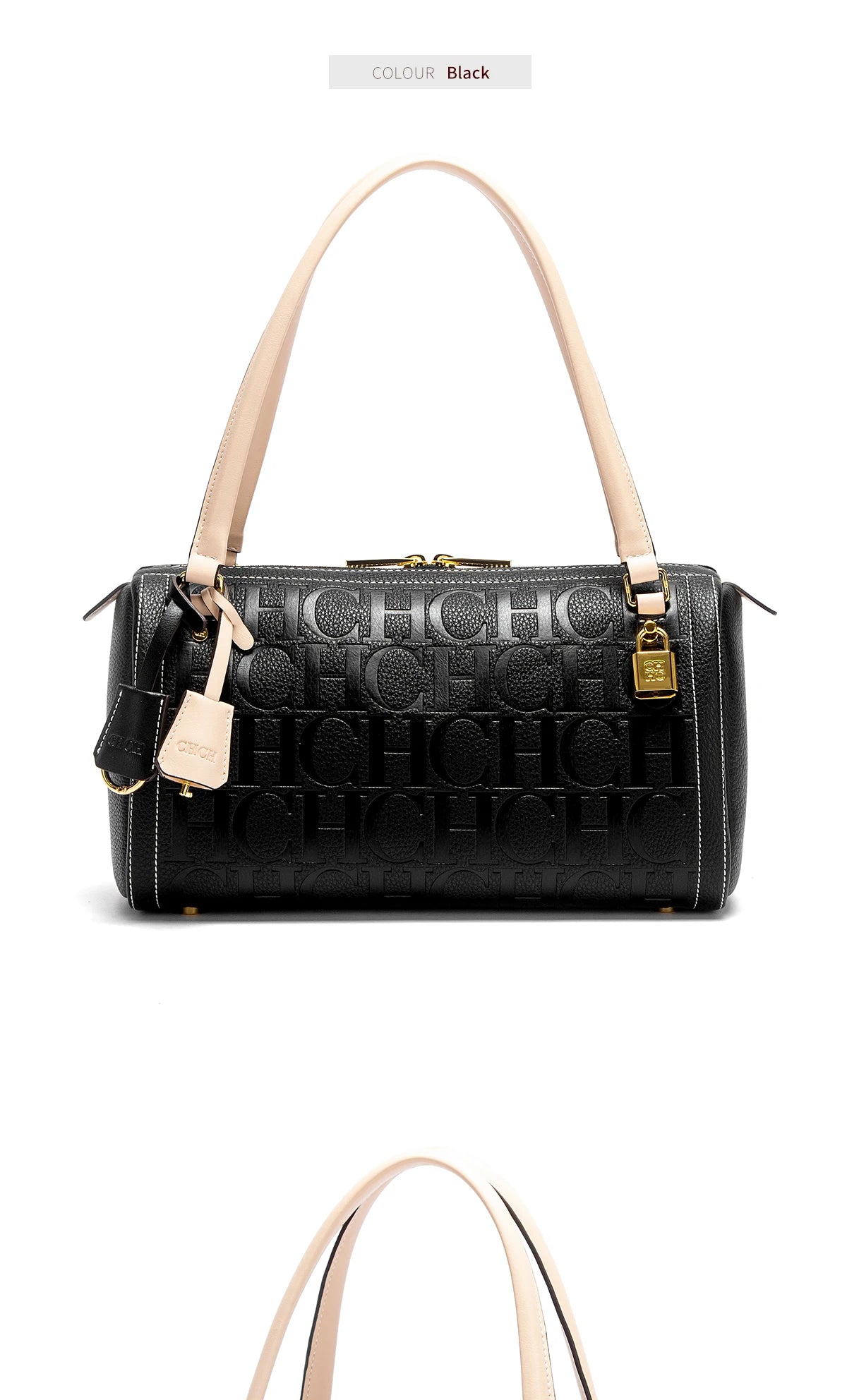 Fashion Classic Women's Boston Bag Autumn Winter New Collection 2025 Letter Design Shoulder Bag Texture Shoulder Bag