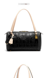 Fashion Classic Women's Boston Bag Autumn Winter New Collection 2025 Letter Design Shoulder Bag Texture Shoulder Bag