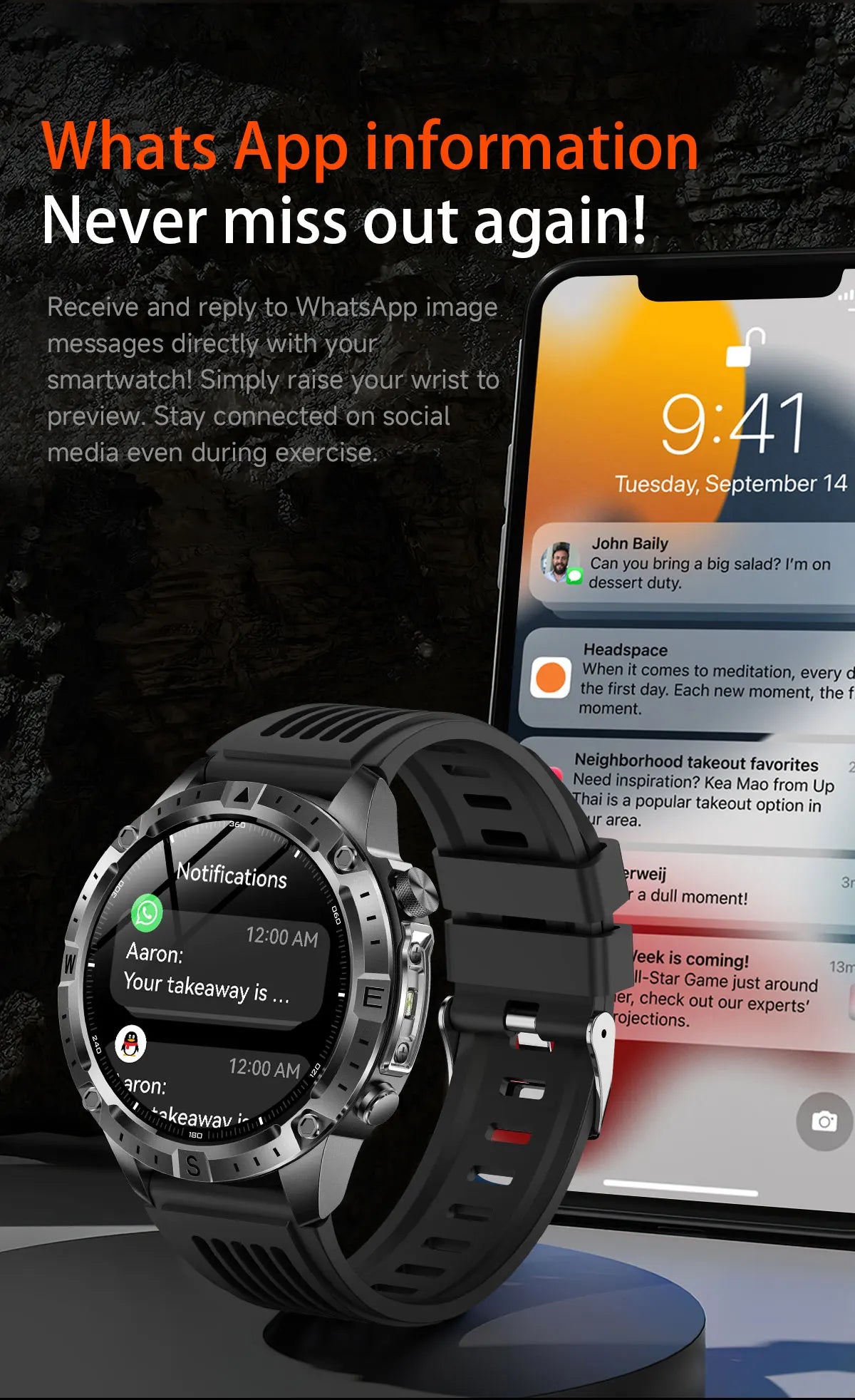 GUHUAVMI TANK Y102 – Military GPS Smart Watch for Men