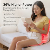 Upgraded Hello Face L7 Large Red Light Therapy Mat 792pcs LEDs 660 & 850nm Infrared Light Therapy Pad For Full Body Pain Relief