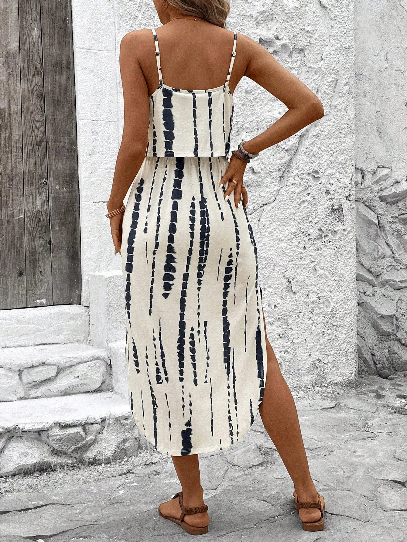 Summer Spaghetti Strap Flowy Dress