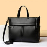 14'' Laptop Business Commuting Handbag Top Quality Materials Ladies Handbag Female Shoulder Bag Put in A4 Magazine and Notebook