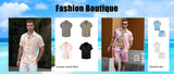3D Geometric Color-Block Men’s Shirt