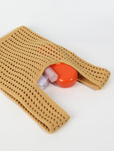 Handmade Knit Handbag Women Mini Shoulder Bag Female Casual Color Wide Stripe Plaid Tote Bag Student Cell Phone Package