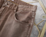 BLLIYOSS Jeans Thin Cotton Men 2025 Spring Summer new Business Embroidery Straight outdoors  Pants Old money High Quality
