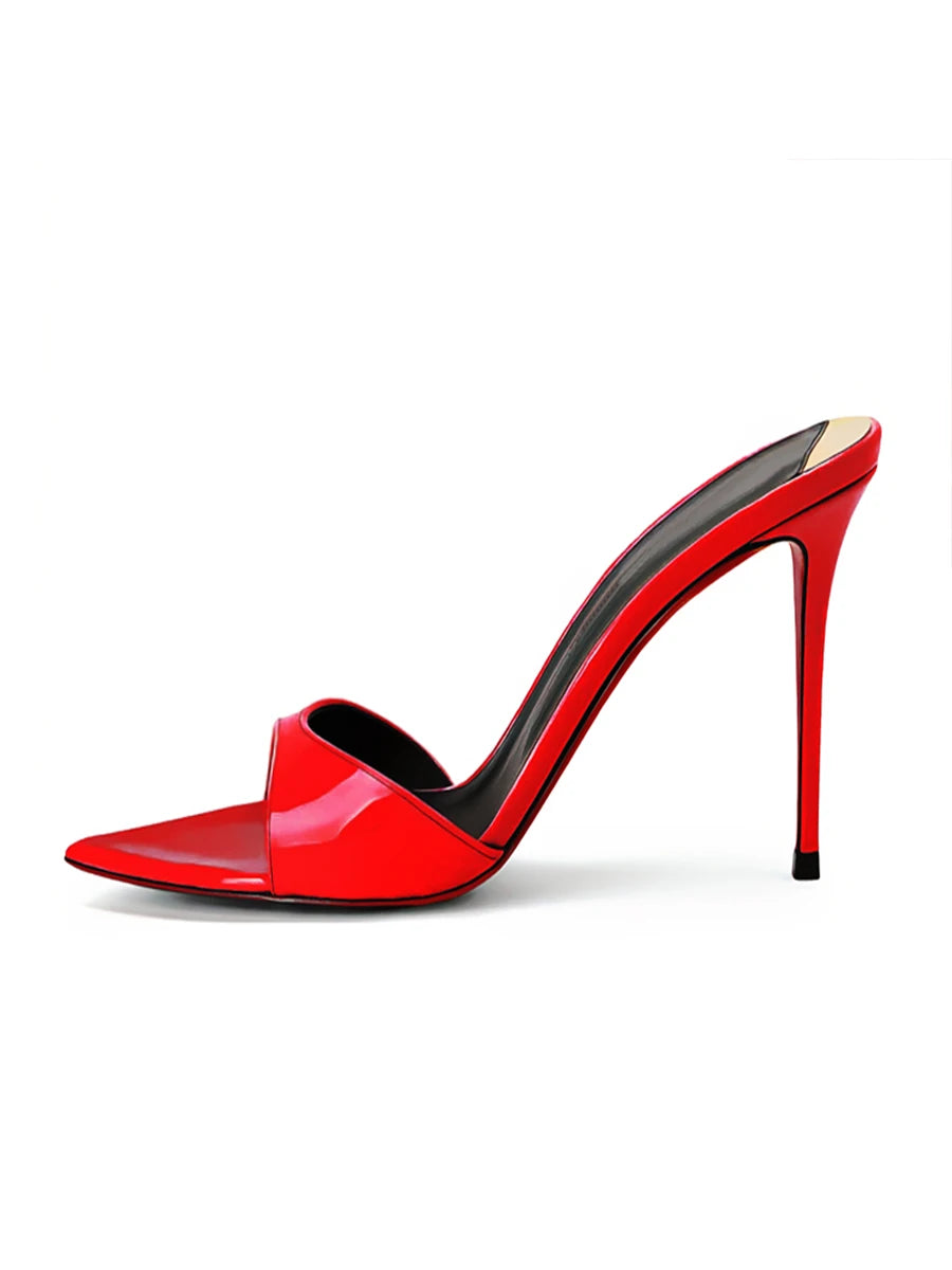 Women's Pointed-Toe Stiletto Heels — Open-Toe Summer Sandals