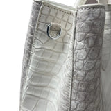 Himalayan Crocodile Belly Leather Women's Structured Handbag