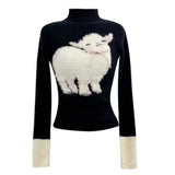 Winter Vingate New 2 Piece Set Women Patchwork Elegant Y2k Knitted Skirt Suit Female Korean Fashion Design Casual Belt Set 2025