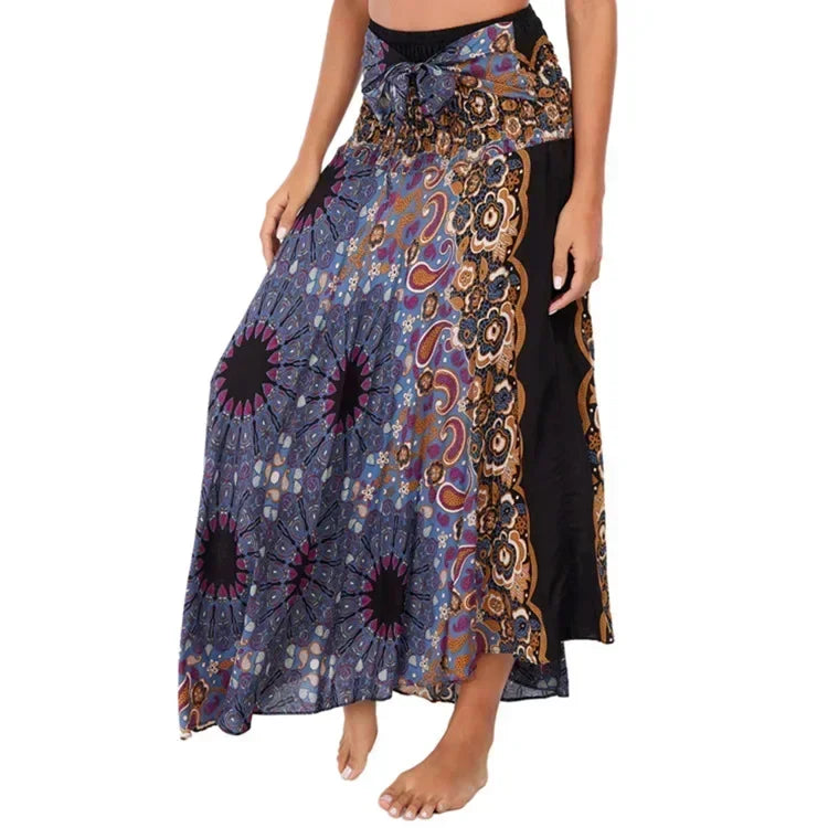 Boho Maxi Skirt – Flowy Ankle-Length Summer Skirt for Women