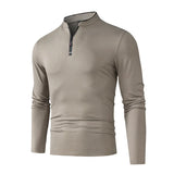 Men's Half-Zip Polo | Wrinkle-Free Long Sleeve Top