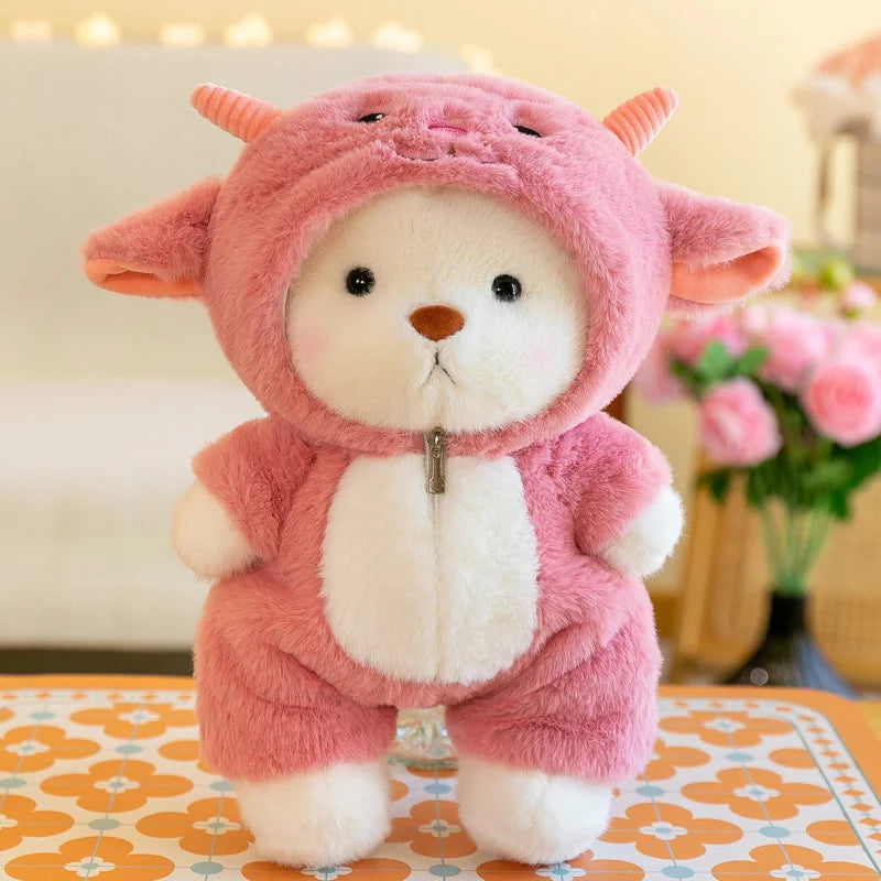 Kawaii Teddy Bear Plush – Soft Stuffed Animal Gift