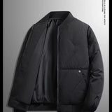 Men's Casual Baseball Collar Warm Cotton Jacket