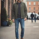 Men's Casual Tooling Jacket — Loose Fit Cardigan Sports Outerwear