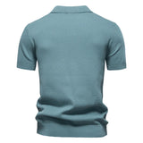 Men's Premium Solid Polo Shirt | Breathable Knit Casual Top