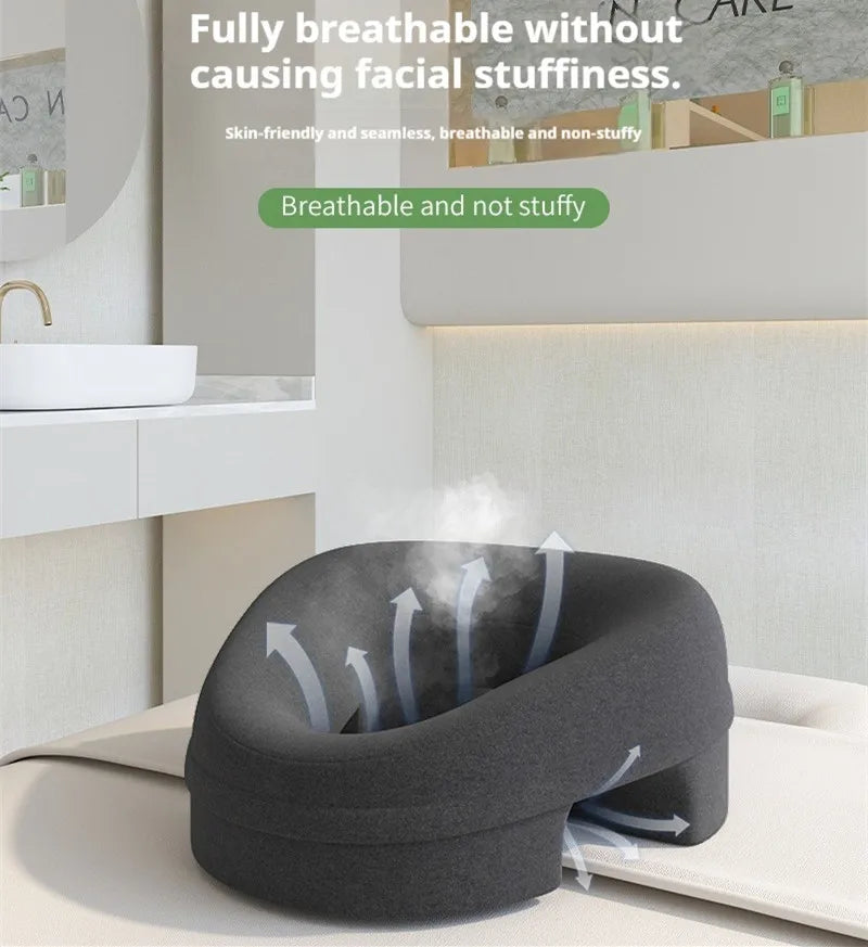 Professional Salon Facial Pillow for Face Down Massage, Ergonomic Face Cradle with Breathing Hole for Spa,Facial,Lash Extensions