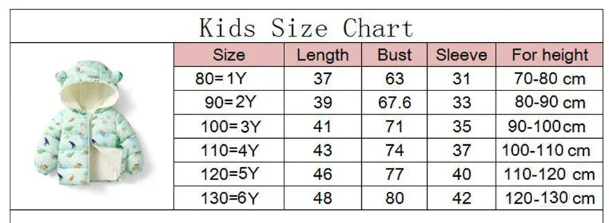 Kids’ Plush Cartoon Hooded Jacket