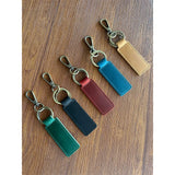 Free Customized Fashion Women Genuine Leather Keychain Vintage Creative Pendant Handmade Small Gift DIY Present Car Key Chain