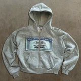 Reversible Oversized Plaid-Lined Hoodie