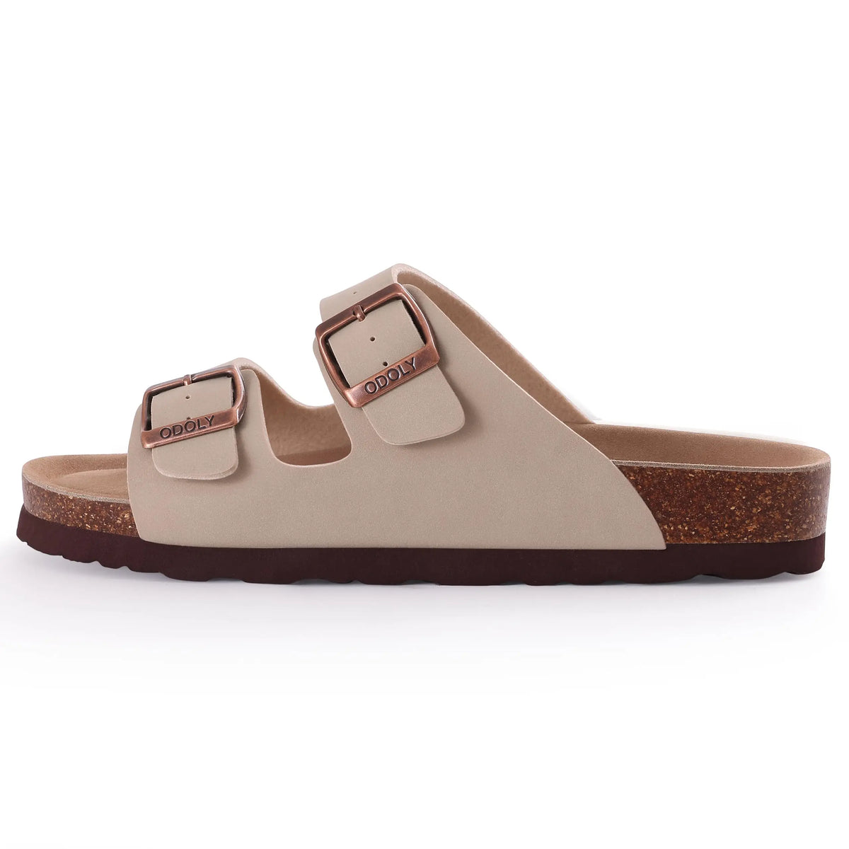 Women’s Suede Sandals with Cork Footbed
