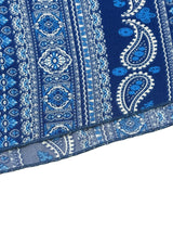 Boho Ethnic Frill Trim Maxi Dress