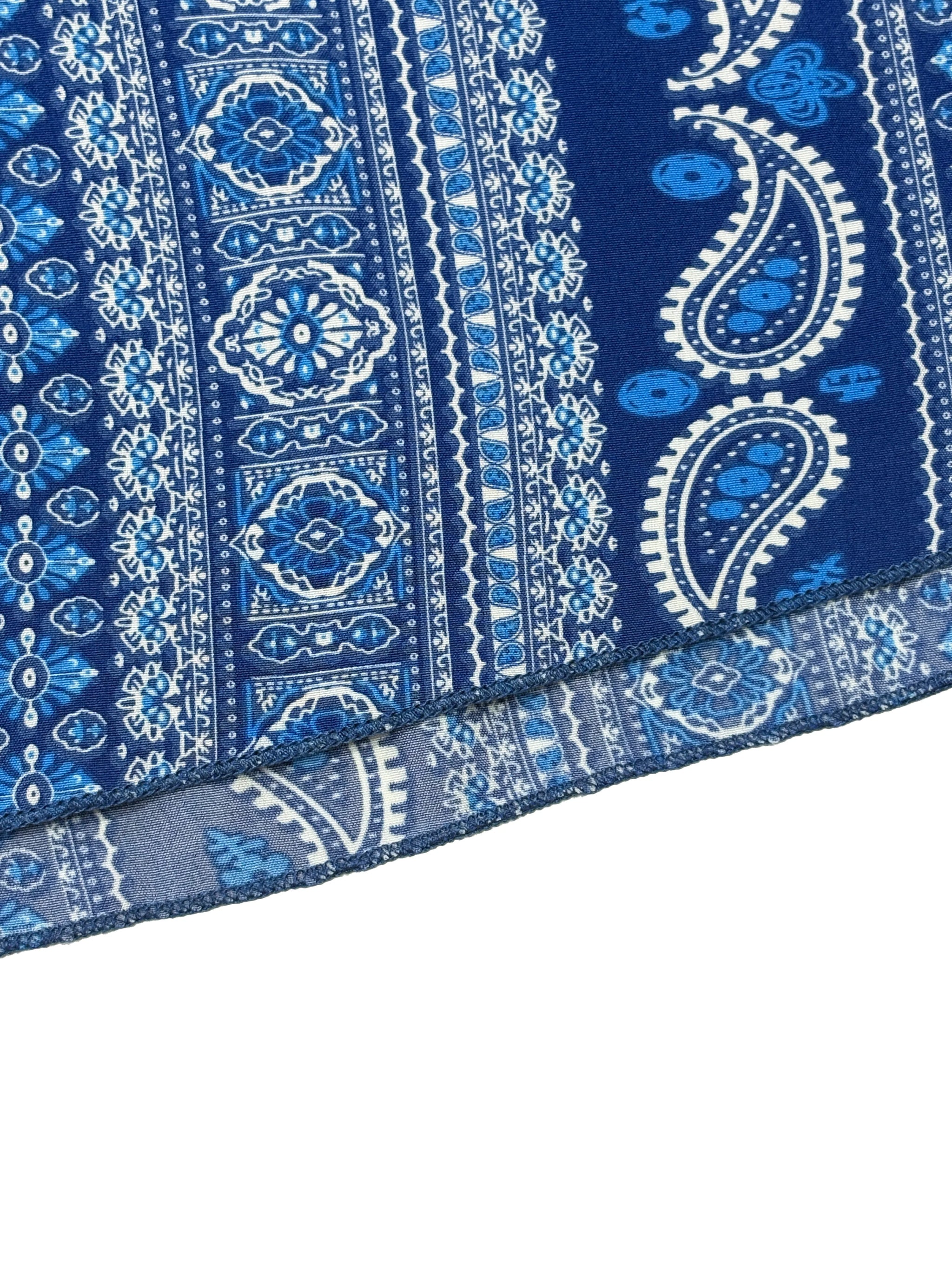 Boho Ethnic Frill Trim Maxi Dress