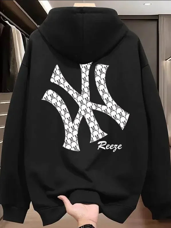 Men’s Printed Fleece Pullover Hoodie