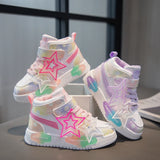 Classic Kids' Leather Fashion Sneakers