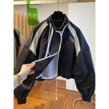 Elegant Stand Collar Zip Jacket for Women
