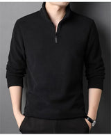 Men’s Fleece Half-Zip Stand-Collar Sweatshirt