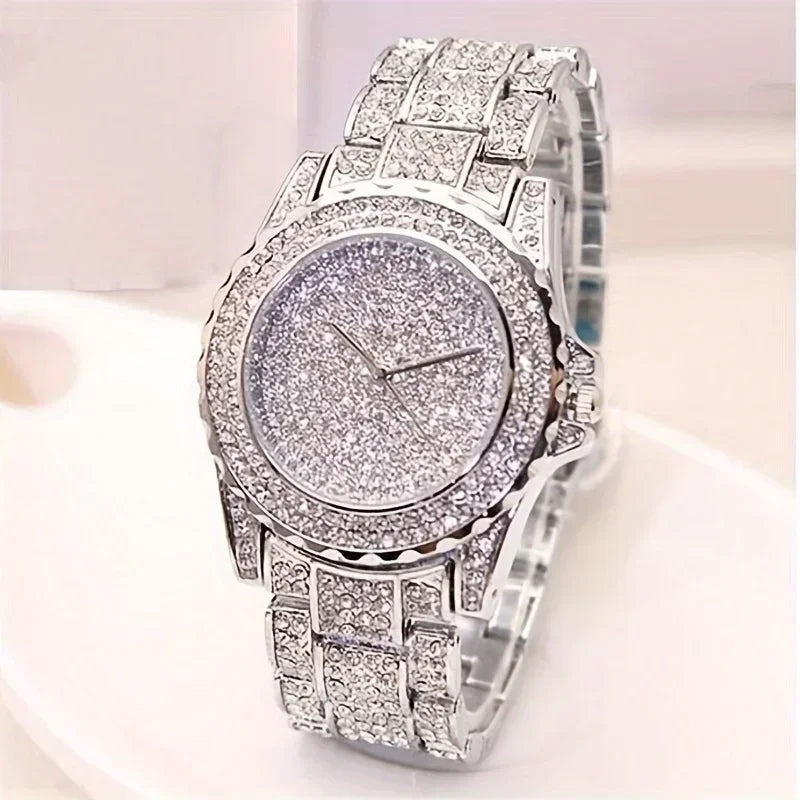 Fashion Crystal Steel Women's Quartz Watch