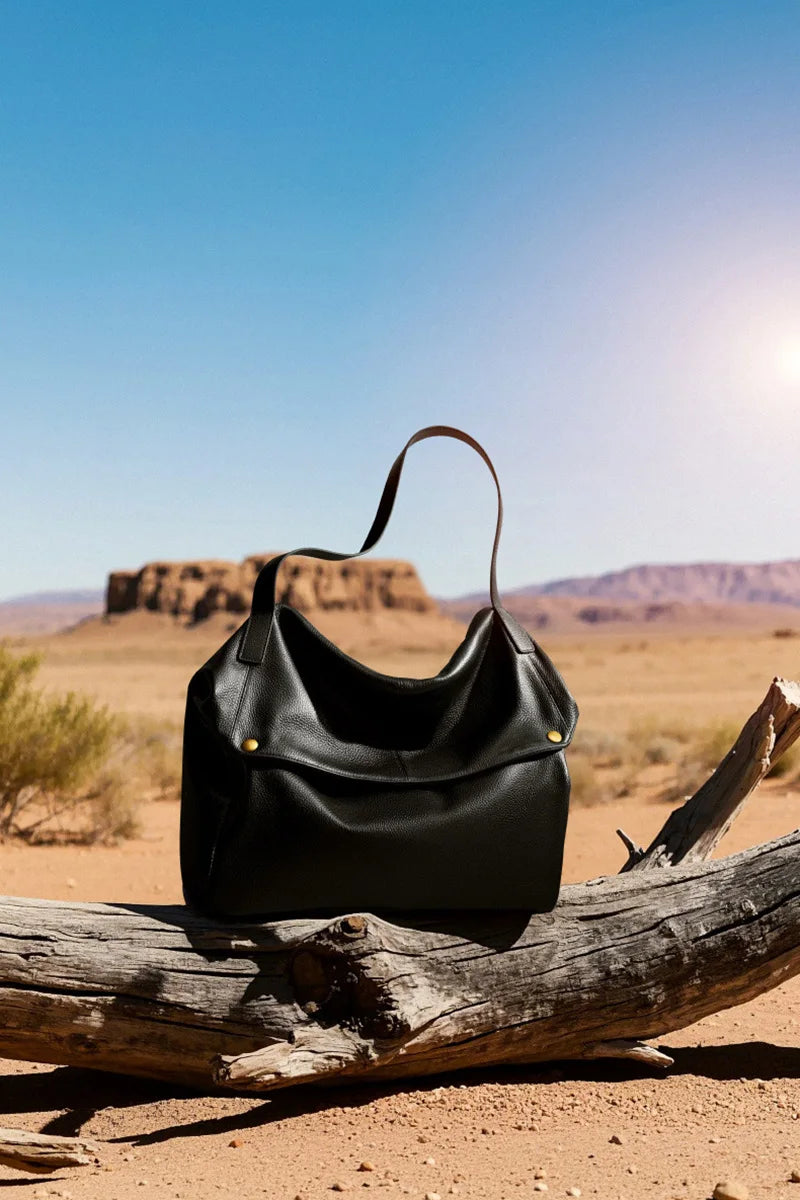 2026 New Large Capacity Women's Shoulder Bag Genuine Leather Tote Casual Handbag for University Students And Commuters Crossbody
