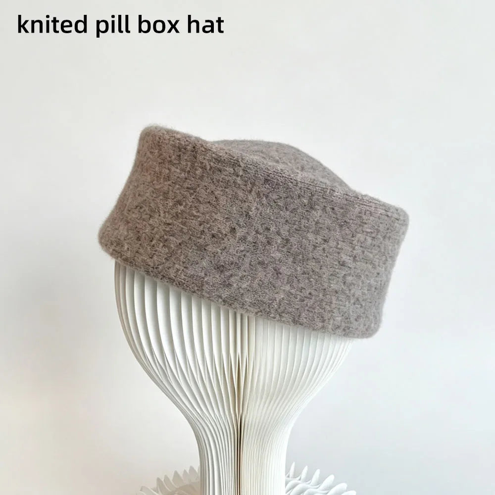 Women's Vintage Pillbox Beret Hat