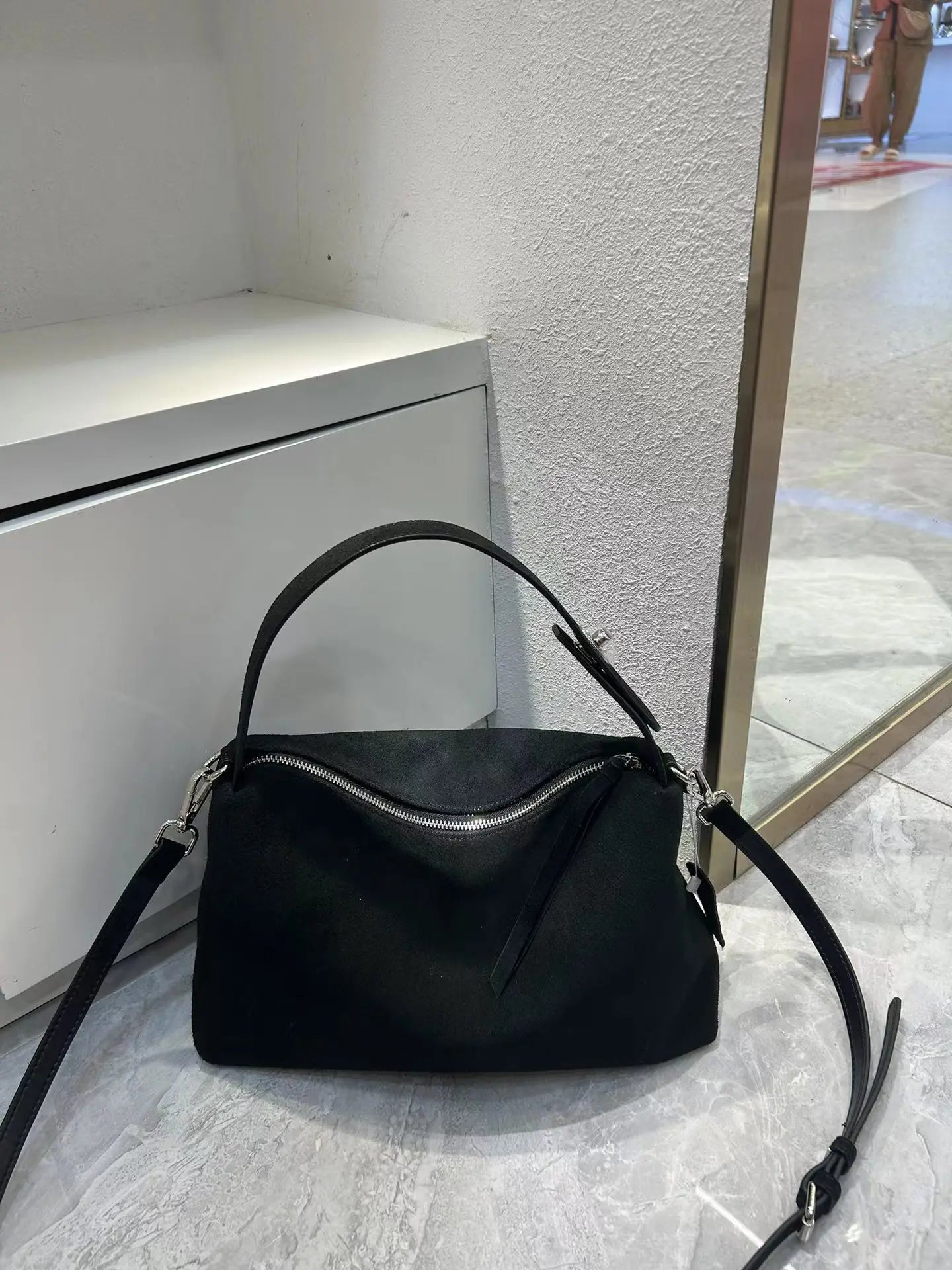 Luxury Suede Boston Tote