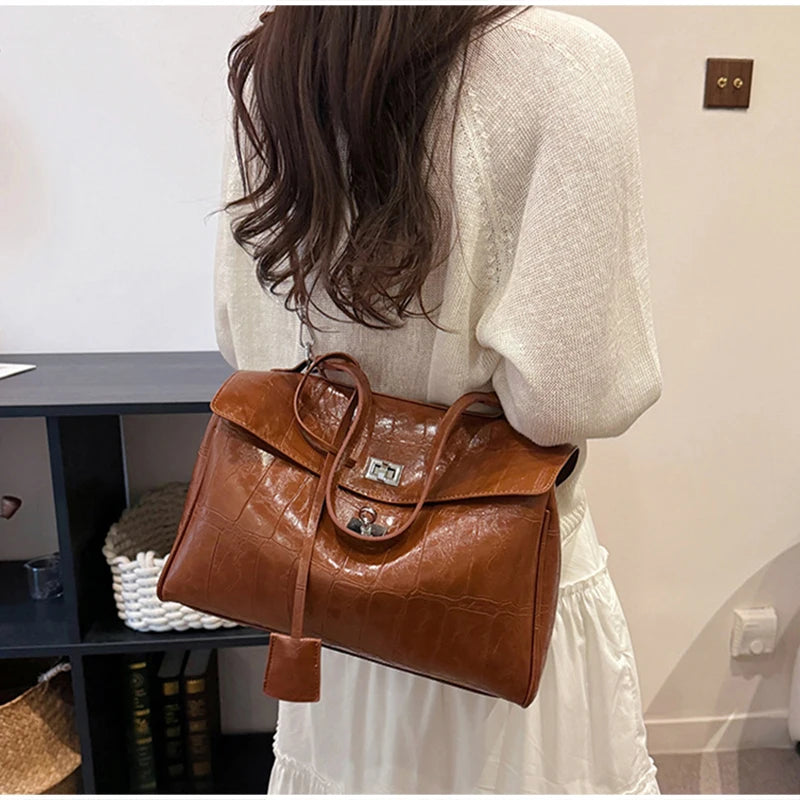 Minimalist Luxury Korean Soft Leather Flap Bag Women Detachable Crossbody Strap Large Capacity Office Daily Commuter Hand Purse