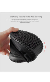 Chef Shoes Four Season Soft-Sole Anti-Slip Oil-Proof Waterproof Portable Kitchen Work Shoes Fashion Plus Size Casual Men's Shoes