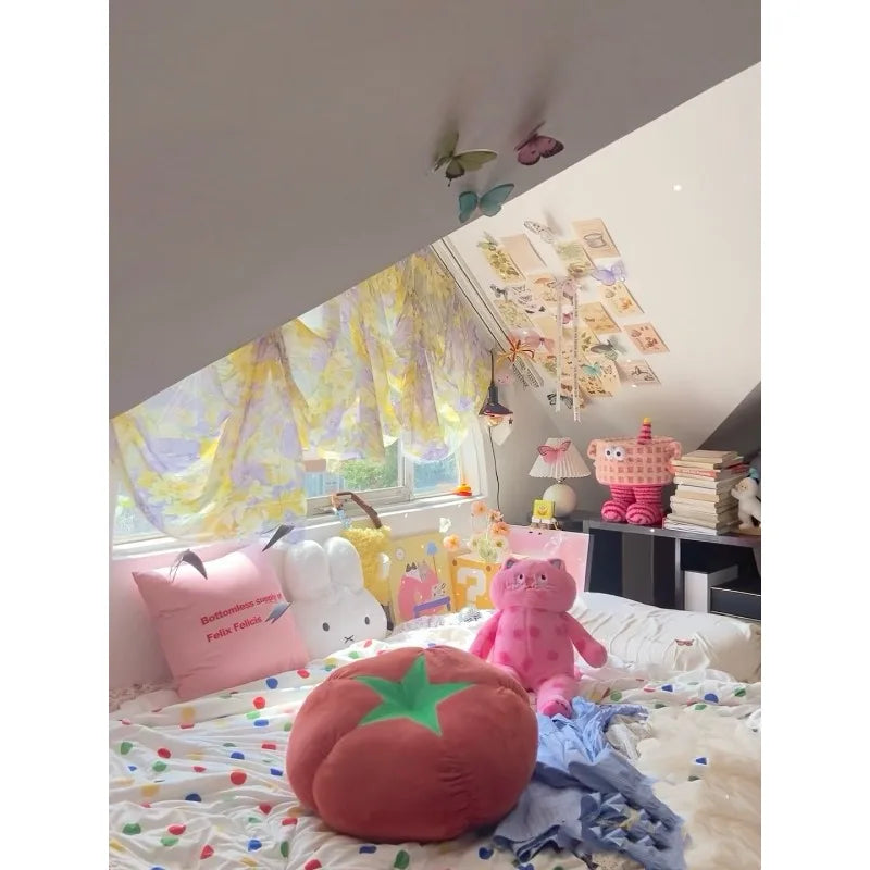 ins cute soft cute mushroom tomato futon cushion bed cushion doll throw pillow lazy living room sofa pillow