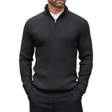 Men's Quarter-Zip Long Sleeve Sweater