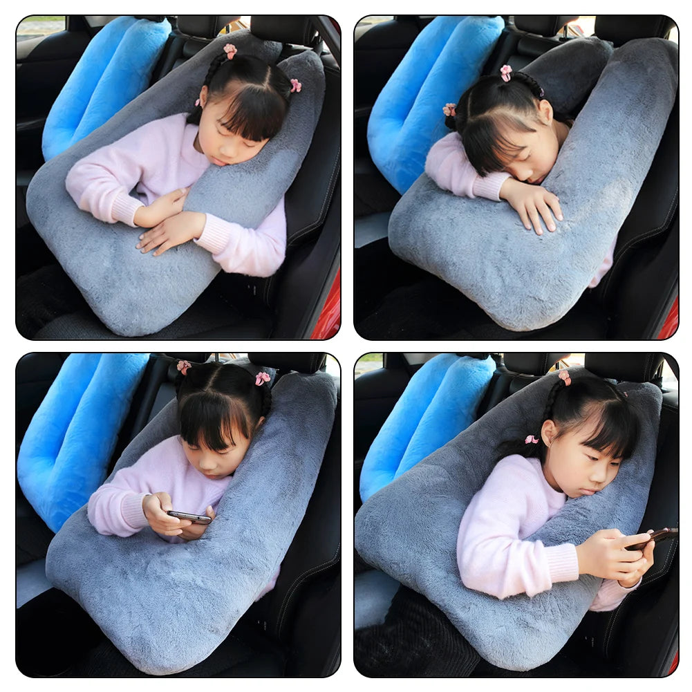 Comfortable Car Pillow Safety Belts Pillows Cover Kids Travel Sleeping Pillows Auto Seatbelt Plush Cute Animal Cushion Shoulder