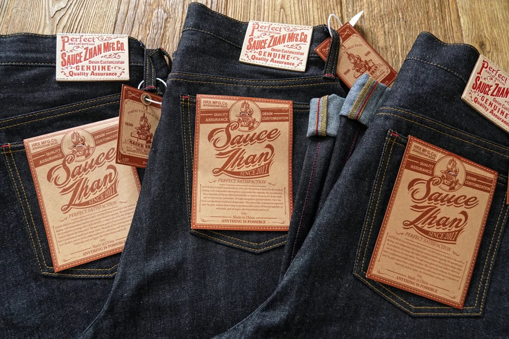 SauceZhan 344XX High-Rise Relaxed Selvedge Denim Jeans