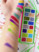 Qianyan Cheeryep 16 Color Eyeshadow Palette Glitter Chamelon Matte Pearlescent Flash Plate Cowherd Sequins