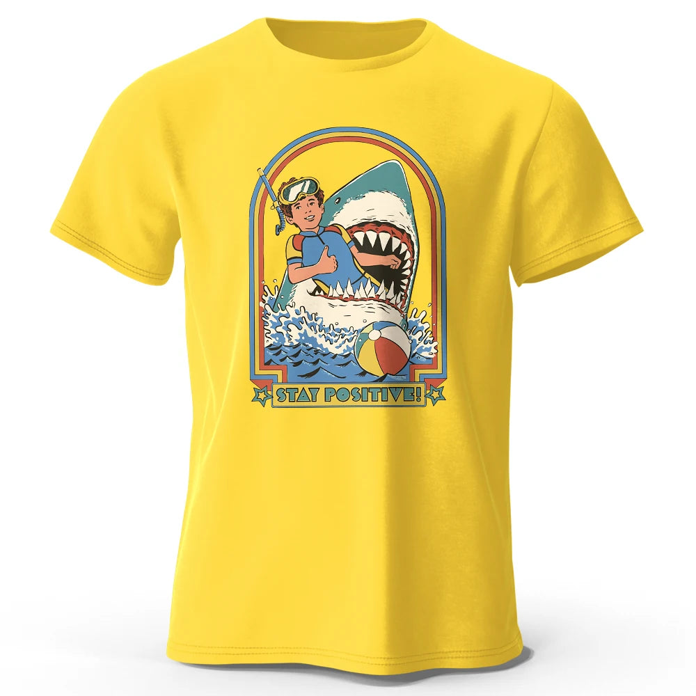 Men's "Stay Positive" Vintage Cotton T-Shirt