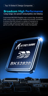 Attack Shark X11 & X11se Wireless Gaming Mouse,Bluetooth Tri-Mode Connection, PixArt PAW3311,Touch Magnetic Charging Base