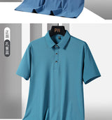Men's Plus Size Ice Silk Polo Shirt – Quick Dry