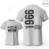 60th Birthday Vintage Graphic T-Shirt — Made in 1966 Men's Short Sleeve Tee