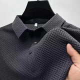 Men's Solid Color Polo Shirt | Breathable Summer Business Casual