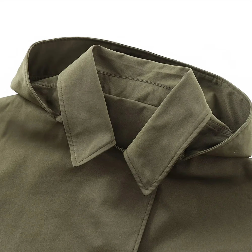 European Style Hooded Trench Jacket