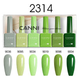 CANNI Nail Gel Polish Set HEMA TPO FREE Jelly Nude Color Rubber Base UV Construction Gel Semi Permanent Soak off UV LED Gel Nail