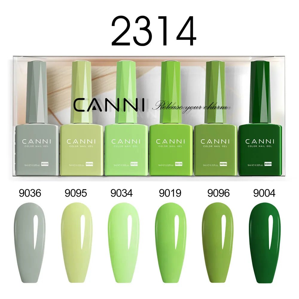 CANNI HEMA-Free Gel Polish Kit | Jelly, Nude & Rubber Base