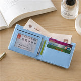Wallets High Quality Synthetic Leather Embroidery Short Bifold Small Wallet for Men Women Unisex Cute Card Holder Coin Purse
